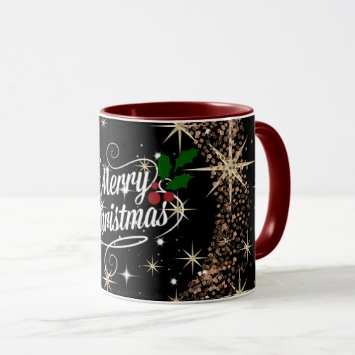 Merry Christmas glitter and shine Mug