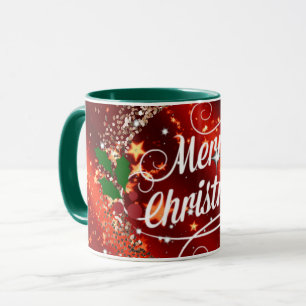 Merry Christmas, glitter and sparkle Mug