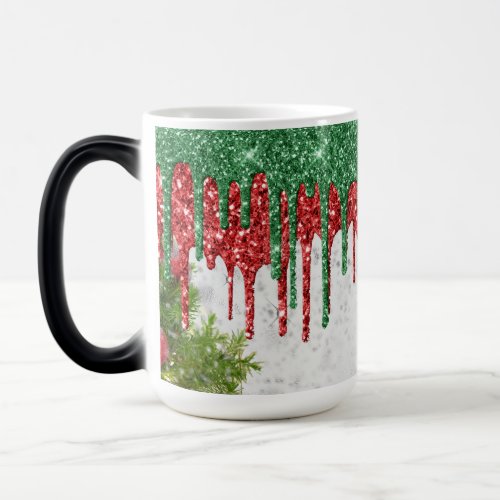 Merry Christmas Glitter Mug Sublimation Design