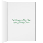 Merry Christmas Glittery Bell and Santa Card (Inside (Right))