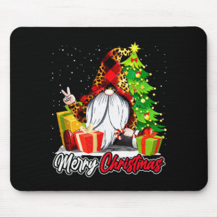 Merry Christmas Gnome Family Matching Pajama Xmas Mouse Pad