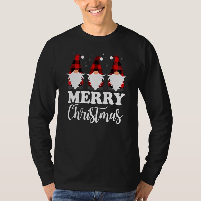 Merry Christmas Gnome  Family Xmas Kids Adults T-Shirt (Front)