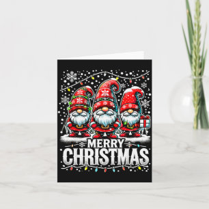 Merry Christmas Gnome Funny Family Christmas Card