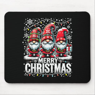 Merry Christmas Gnome Funny Family Christmas Mouse Pad