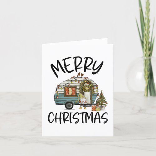 Merry Christmas Gnome Holiday Card
