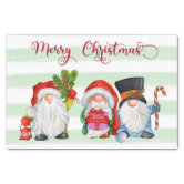 Red Gnome Christmas Tissue Paper | Zazzle