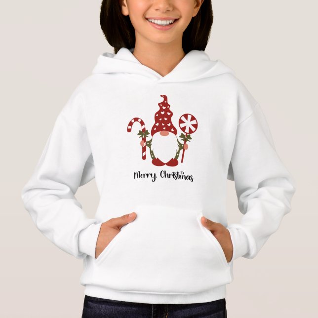 Merry Christmas Gnome Hoodie (Front)