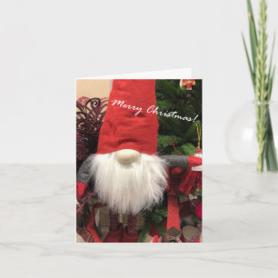Merry Christmas Gnome Joy and Magic Holiday Card