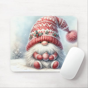 Merry Christmas Gnome Mouse Pad