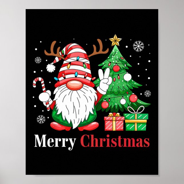 Merry Christmas Gnome S Family Holiday Xmas Pajama Poster (Front)