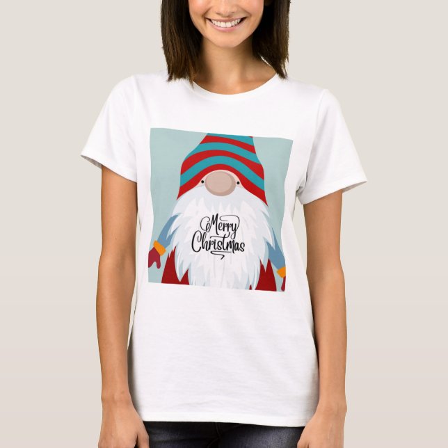 Merry Christmas Gnome T-Shirt (Front)