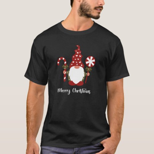 Merry Christmas Gnome White T_Shirt