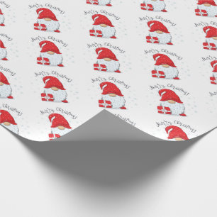 Merry Christmas Gnome Wrapping Paper