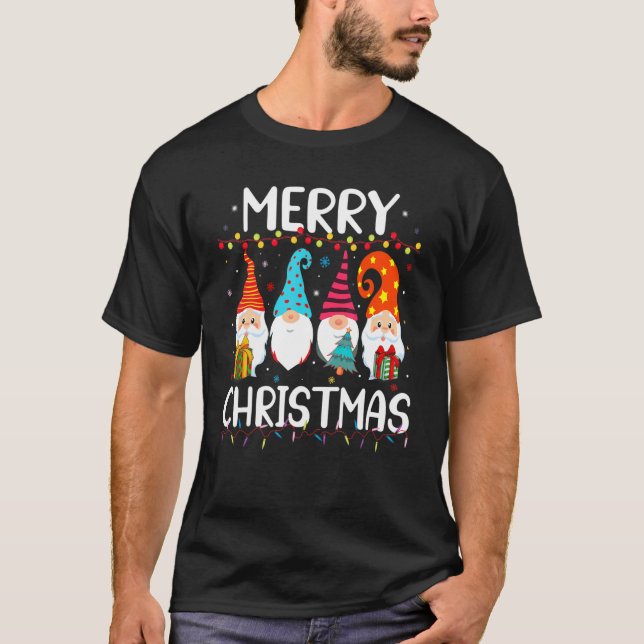 Merry Christmas Gnome Xmas Matching Family Group P T-Shirt (Front)