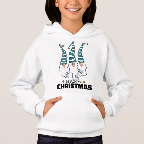 Merry Christmas gnomes design Hoodie