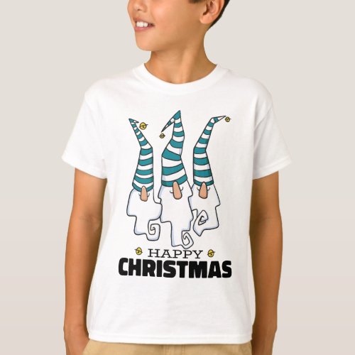 Merry Christmas gnomes design T_Shirt