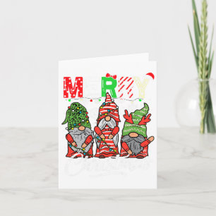 Merry Christmas Gnomes Family Christmas S For Wome Card