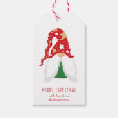 Merry Christmas Gnomes Personalized Gift Tags (Front)