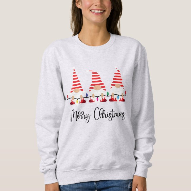 Merry Christmas Gnomes  Sweatshirt (Front)