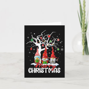 Merry Christmas Gnomes Xmas Family Men Women Kids Card