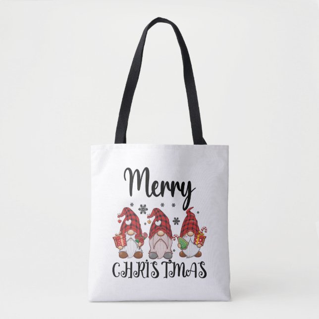 Merry Christmas Gnomies Christmas Gnomes  Tote Bag (Front)