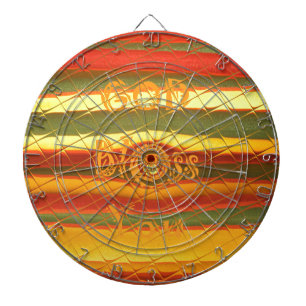 Merry Christmas God Bless You Colors Design Dart Board