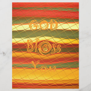 Merry Christmas God Bless You Colors Design Letterhead