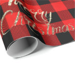 Merry Christmas Gold Glitter Script Buffalo Warm Wrapping Paper<br><div class="desc">In a realm where the festive spirit is encapsulated not just through the gifts we give but through the very material that wraps them, FlorenceK on Zazzle has birthed a creation that is both a wrapping paper and a messenger of joy, a herald of the vibrant festivities that lie within...</div>