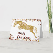 Merry Christmas Gold Jumper Greeting Card