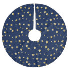 Merry Christmas Gold Stars On Dark Blue Background