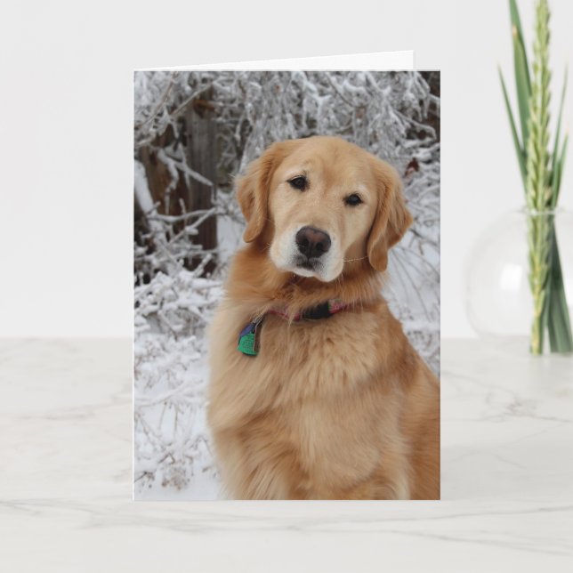 Merry Christmas Golden Card (Front)