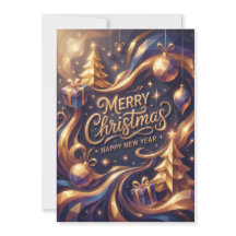 Merry Christmas Golden Hour Geometric Elegant