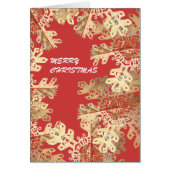 Merry Christmas Golden Snowflake (Front)