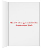 Merry Christmas Golden Snowflake Cards (Inside (Right))