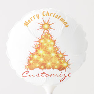 Merry Christmas Golden Tree Thunder_Cove Balloon