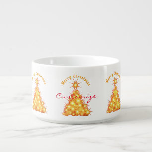 Merry Christmas Golden Tree Thunder_Cove Bowl