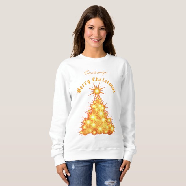 Merry Christmas Golden Tree Thunder_Cove Sweatshirt (Front Full)