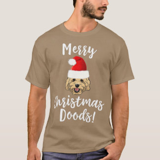 Merry Christmas Goldendoodle Funny Dog -gigapixel- T-Shirt