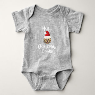 Merry Christmas Goldendoodle Funny Golden Doodle Baby Bodysuit