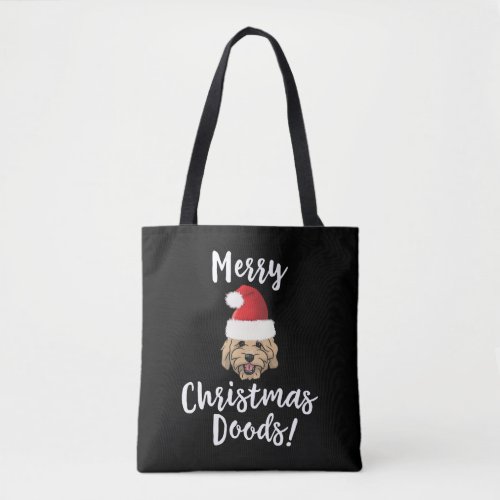 Merry Christmas Goldendoodle Funny Xmas Dog Lover Tote Bag