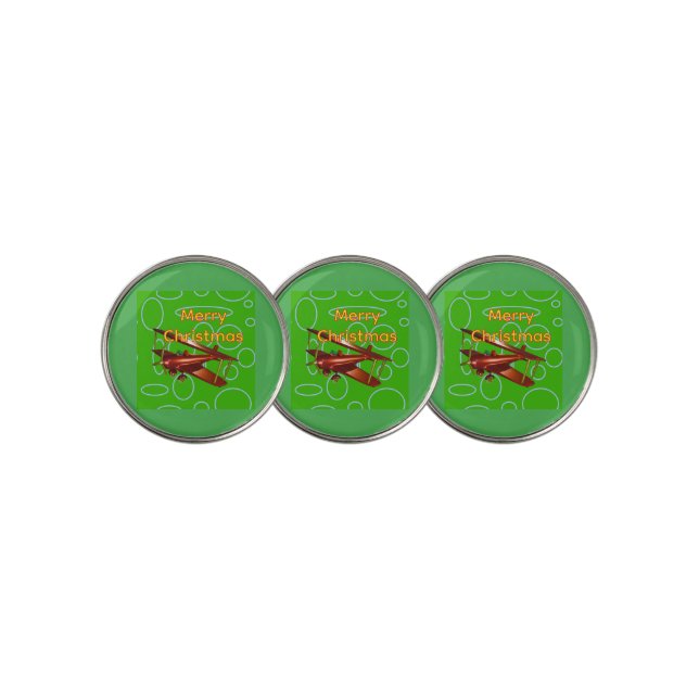 merry christmas  golf ball marker (3 Up)