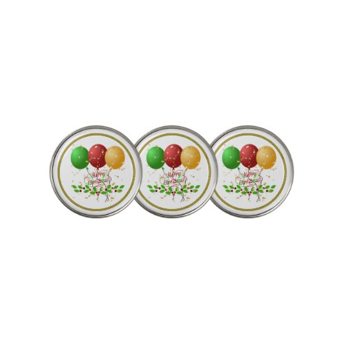 Merry Christmas Golf Ball Marker