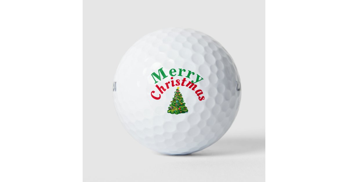 Merry Christmas, Printed Golf Balls - Buffalo BottleCraft