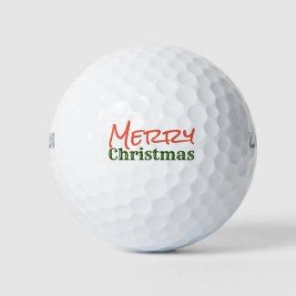 Merry Christmas Golf Balls