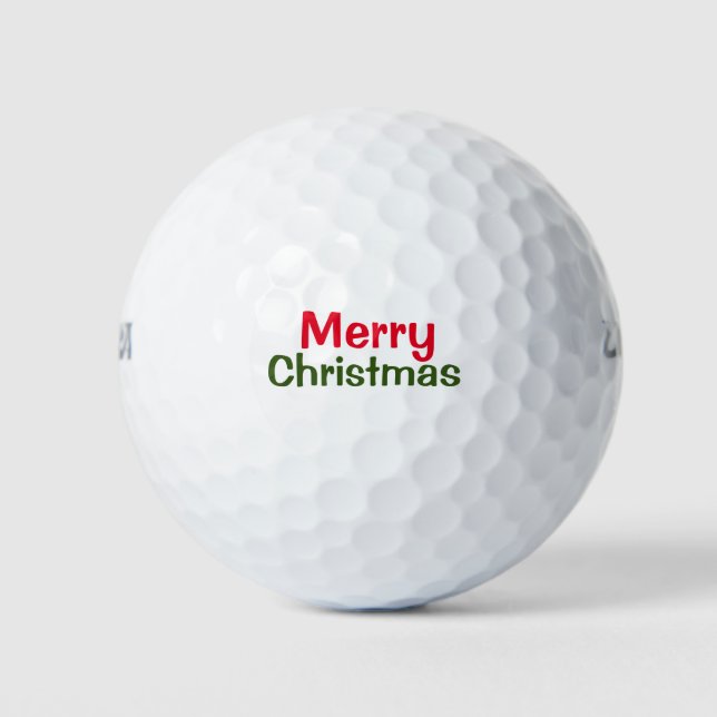 Merry Christmas Golf Balls (Front)
