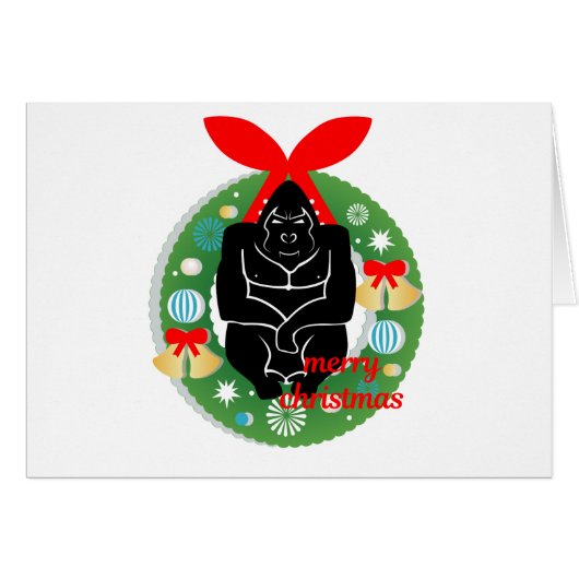 merry christmas gorilla (Front Horizontal)