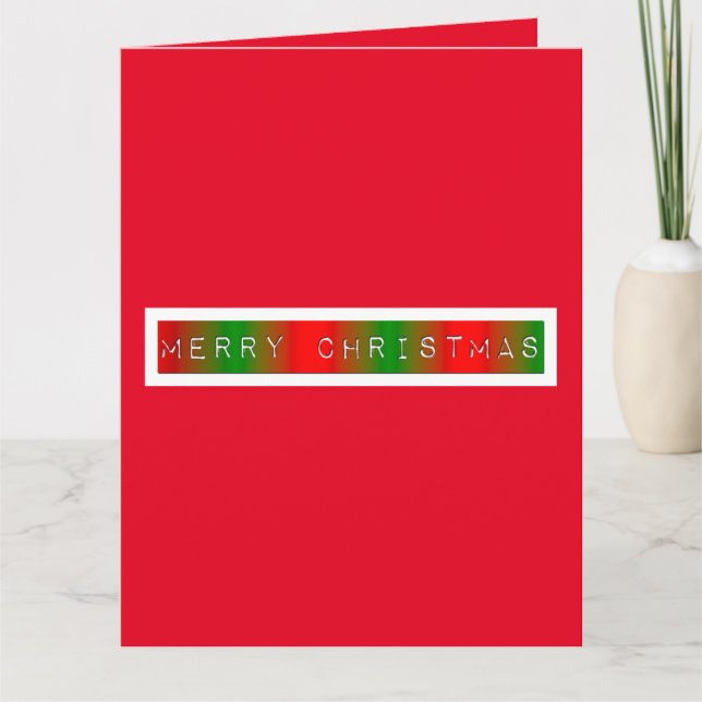 Merry Christmas Gradient Card (Front)