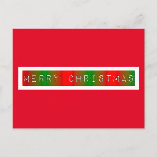 Merry Christmas Gradient Postcard