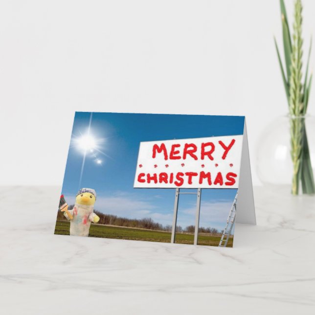 Merry Christmas Graffiti Christmas card (Front)
