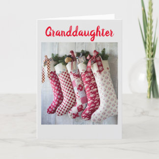 MERRY CHRISTMAS **GRANDDAUGHER*** WITH LOVE HOLIDAY CARD
